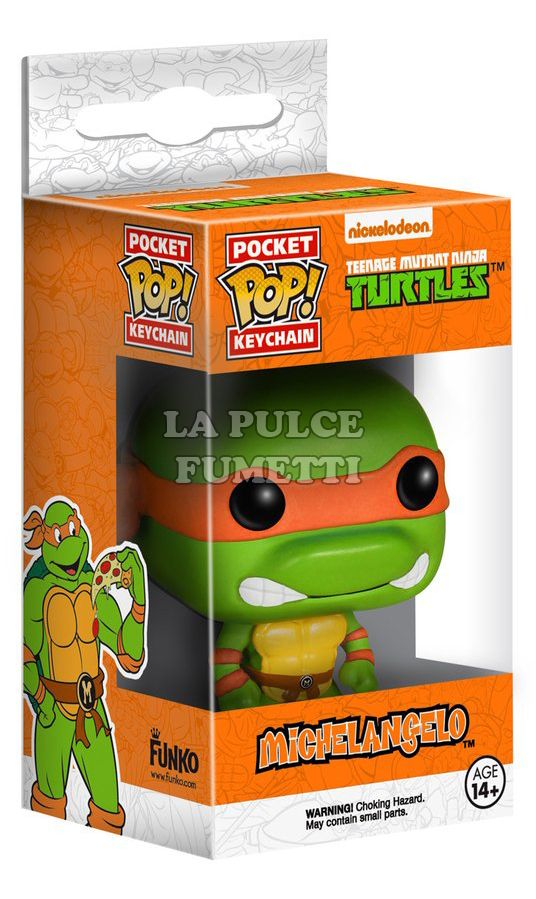 TEENAGE MUTANT NINJA TURTLES: MICHELANGELO - POP FUNKO POCKET KEYCHAN 4 CM